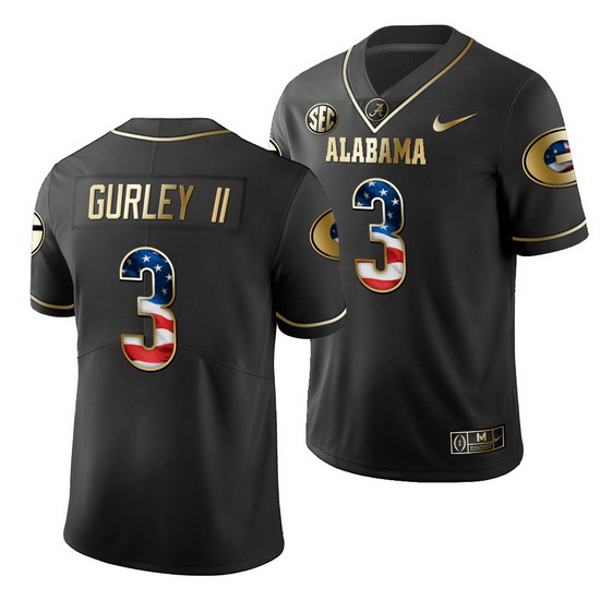 Georgia Bulldogs Todd Gurley Ii Black Stars And Stripes Men'S Jersey