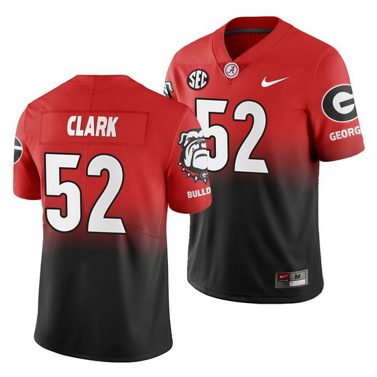 Georgia Bulldogs Tyler Clark Gradient Color Crash Men'S Jersey