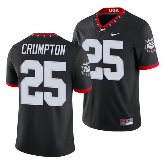 Georgia Bulldogs Ahkil Crumpton Black College Football Men'S Jersey