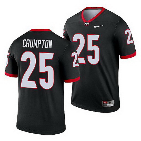 Georgia Bulldogs Ahkil Crumpton Black Legend Men'S Jersey