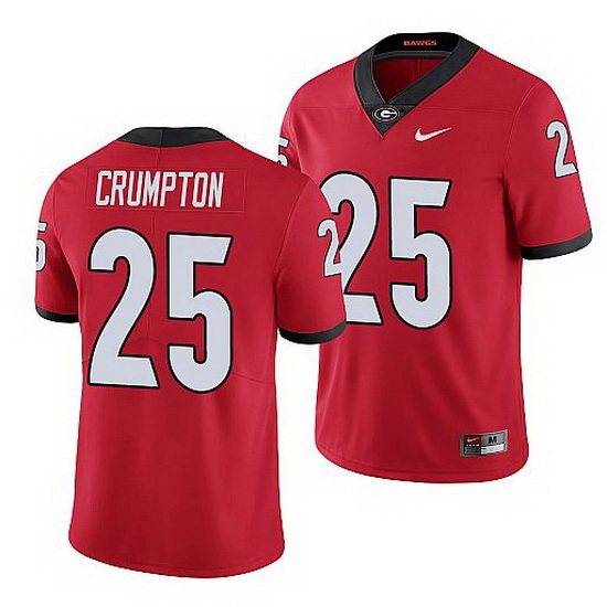 Georgia Bulldogs Ahkil Crumpton Red Limited Men'S Jersey