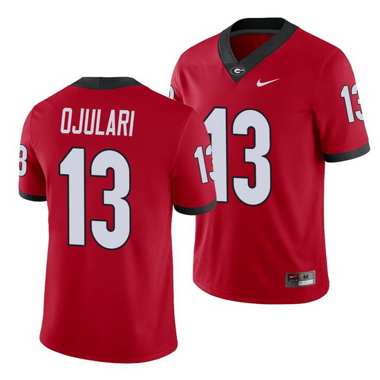 Georgia Bulldogs Azeez Ojulari Red Game College Football Jersey