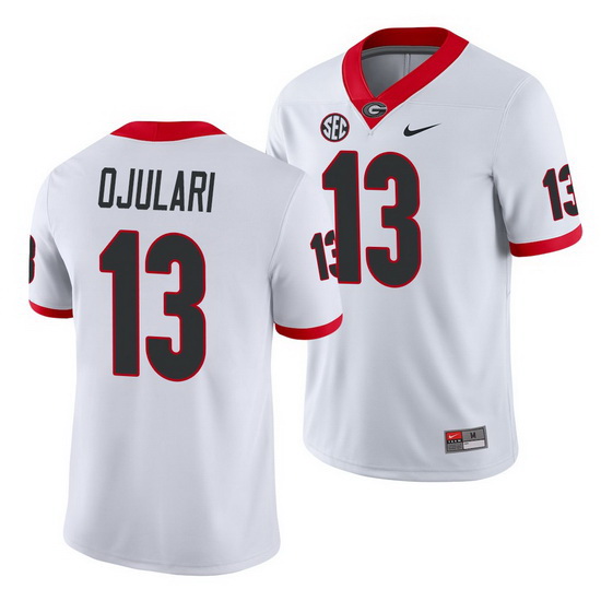 Georgia Bulldogs Azeez Ojulari White Game College Football Jersey