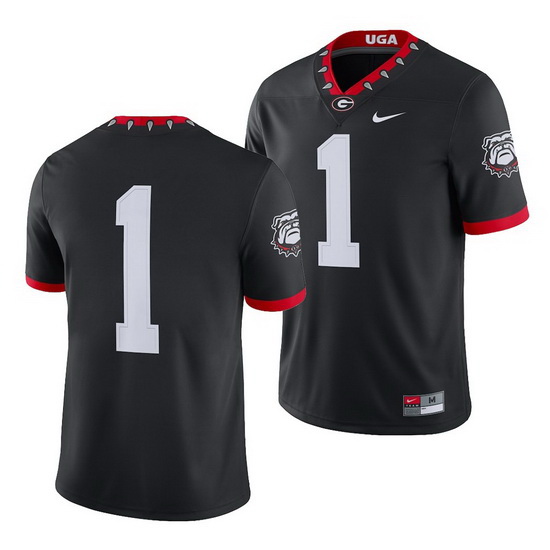 Georgia Bulldogs Black College Football Men'S Jersey