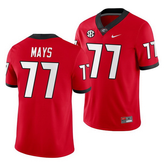 Georgia Bulldogs Cade Mays Red Home Men'S Jersey