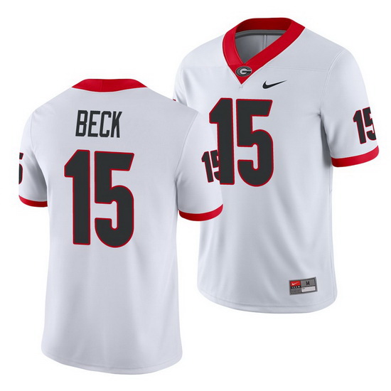 Georgia Bulldogs Carson Beck White Game Men'S Jersey