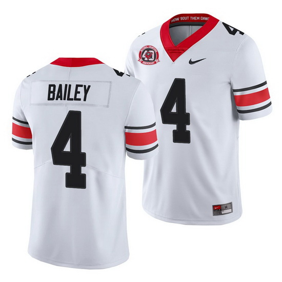 Georgia Bulldogs Champ Bailey White College Football Men'S Jersey