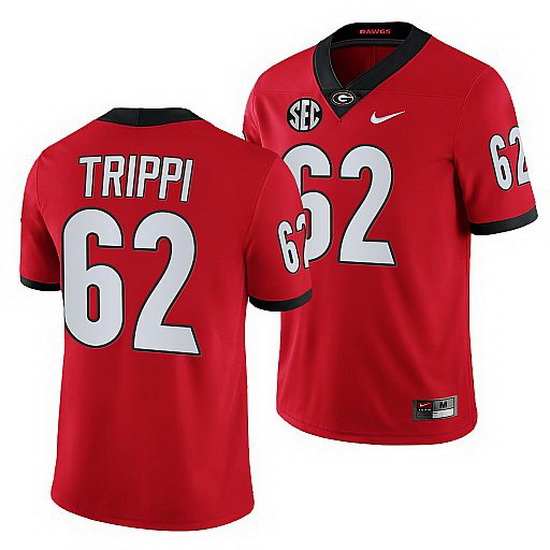 Georgia Bulldogs Charley Trippi Red College Football Nfl Alumni Jersey 0