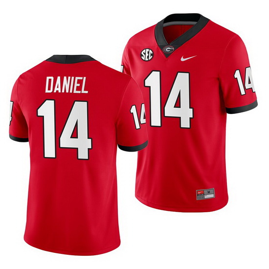 Georgia Bulldogs D.J. Daniel Red Home Men'S Jersey