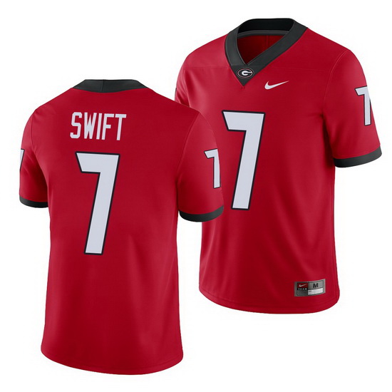 Georgia Bulldogs D'Andre Swift Red College Football Men'S Jersey