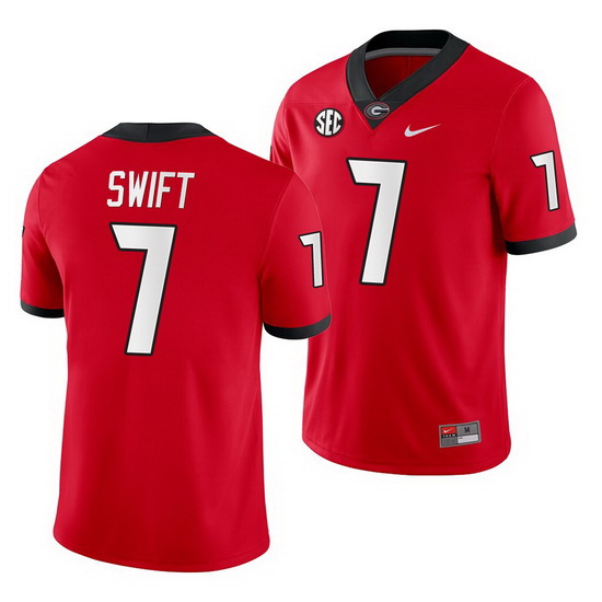 Georgia Bulldogs D'Andre Swift Red Home Men'S Jersey