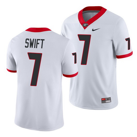 Georgia Bulldogs D'Andre Swift White Game Men'S Jersey