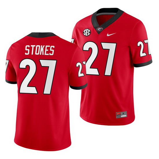 Georgia Bulldogs Eric Stokes Red Home Men'S Jersey