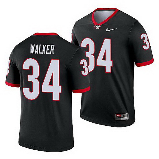 Georgia Bulldogs Herchel Walker Black Legend Men'S Jersey