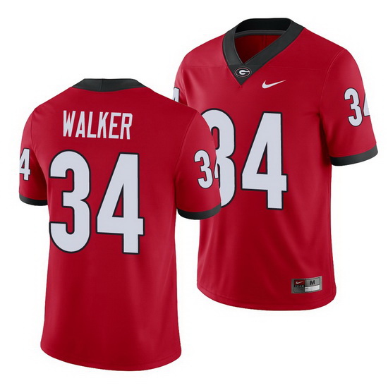 Georgia Bulldogs Herchel Walker Red College Football Men'S Jersey