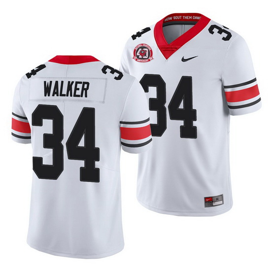 Georgia Bulldogs Herchel Walker White College Football Men'S Jersey