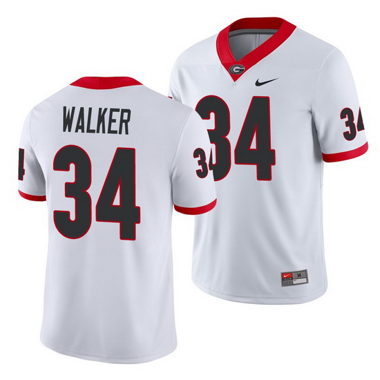 Georgia Bulldogs Herchel Walker White Game Men'S Jersey