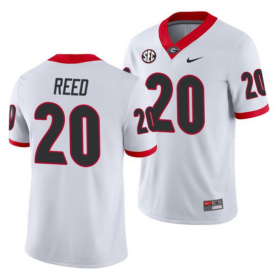 Georgia Bulldogs J.R. Reed White Away Men'S Jersey