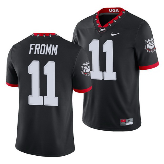 Georgia Bulldogs Jake Fromm Black College Football Men'S Jersey