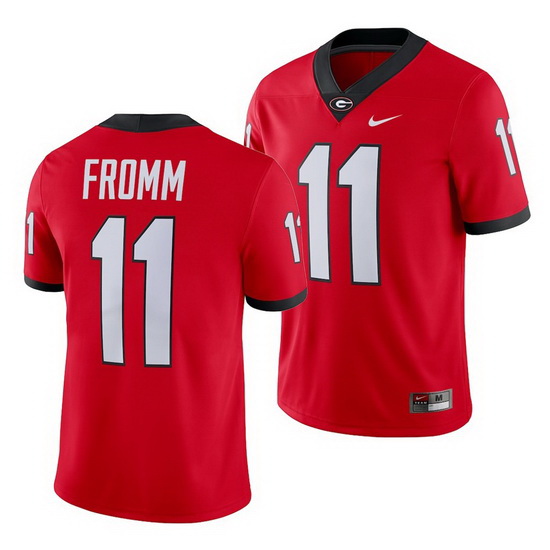 Georgia Bulldogs Jake Fromm Red College Football Men'S Jersey 0