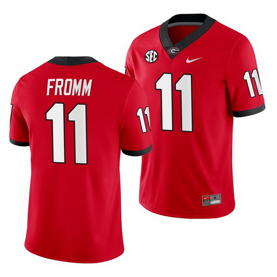 Georgia Bulldogs Jake Fromm Red College Football Men'S Jersey