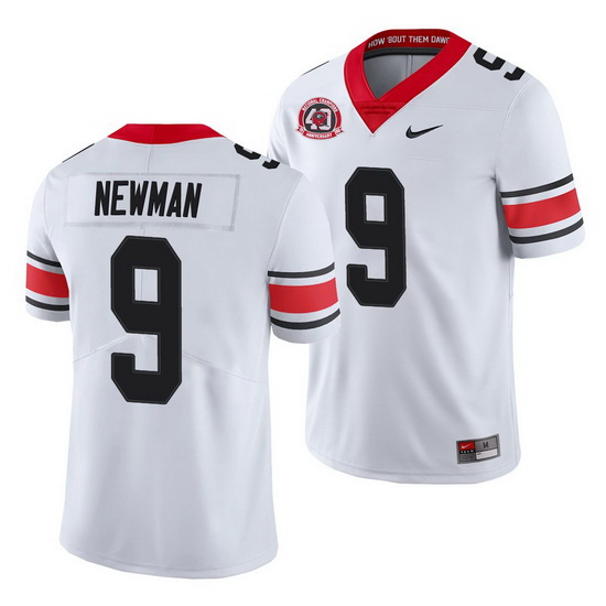 Georgia Bulldogs Jamie Newman White College Football Men'S Jersey