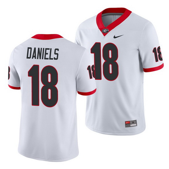 Georgia Bulldogs Jt Daniels White Game Men'S Jersey