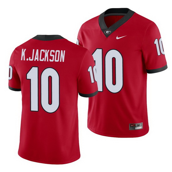 Georgia Bulldogs Kearis Jackson Red College Football Men'S Jersey