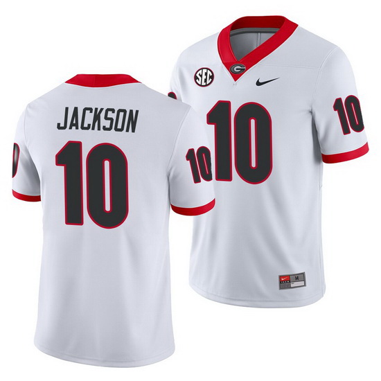 Georgia Bulldogs Kearis Jackson White Away Men'S Jersey