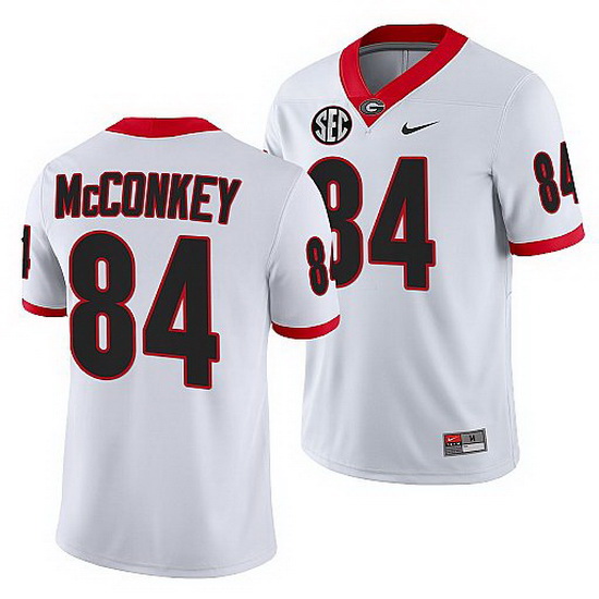 Georgia Bulldogs Ladd Mcconkey White College Football Game Jersey 0