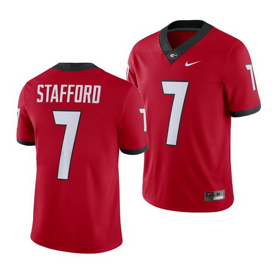 Georgia Bulldogs Matthew Stafford Red Alumni Football Game Men'S Jersey