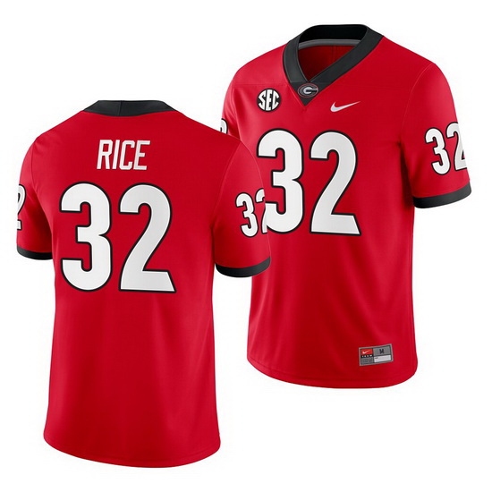 Georgia Bulldogs Monty Rice Red Home Men'S Jersey