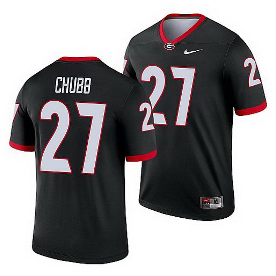 Georgia Bulldogs Nick Chubb Black Legend Men'S Jersey