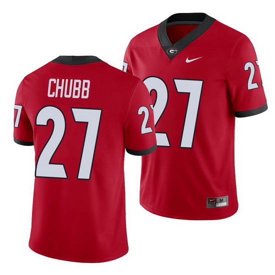 Georgia Bulldogs Nick Chubb Red College Football Men'S Jersey