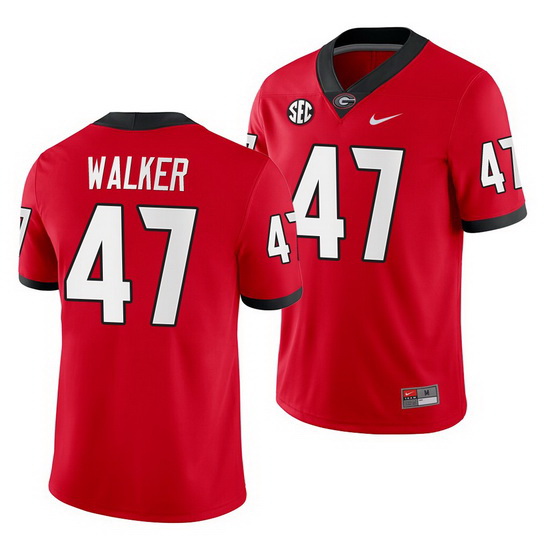 Georgia Bulldogs Payne Walker Red Home Men'S Jersey