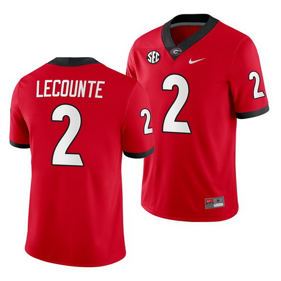 Georgia Bulldogs Richard Lecounte Red Home Men'S Jersey