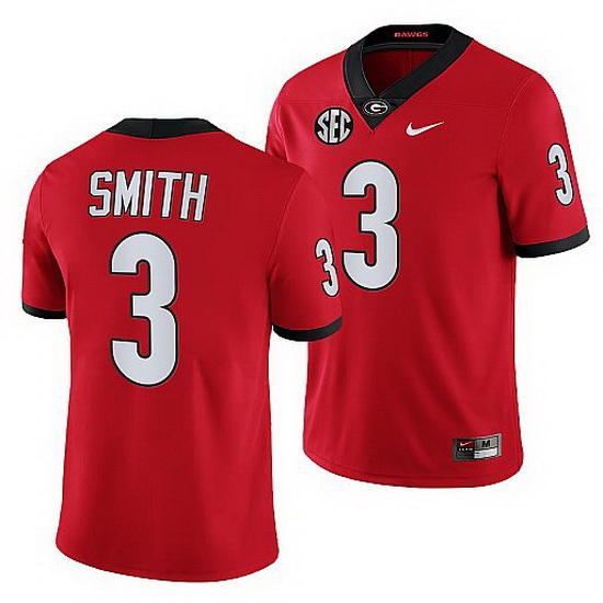 Georgia Bulldogs Roquan Smith Red College Football Nfl Alumni Jersey 0