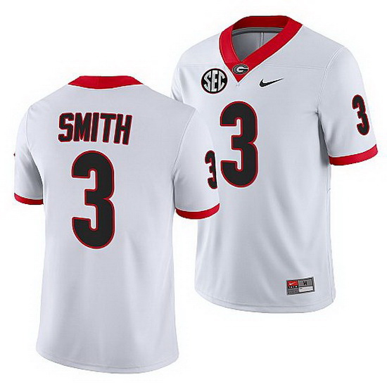 Georgia Bulldogs Roquan Smith White College Football Nfl Alumni Jersey 0