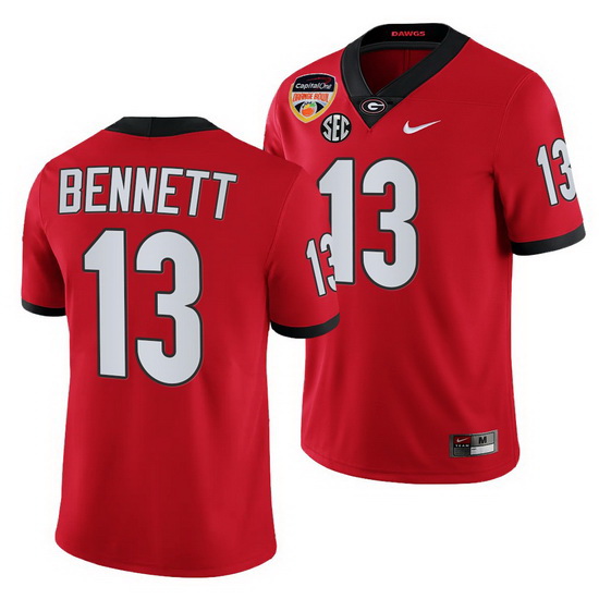 Georgia Bulldogs Stetson Bennett Red 2021 Orange Bowl College Football Playoff Jersey