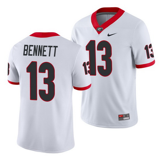 Georgia Bulldogs Stetson Bennett White Game Men'S Jersey