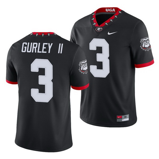 Georgia Bulldogs Todd Gurley Ii Black College Football Men'S Jersey