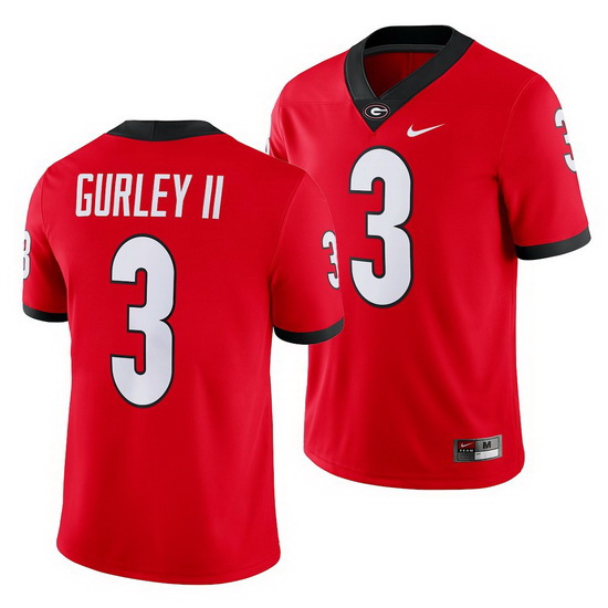 Georgia Bulldogs Todd Gurley Ii Red Game College Football Jersey