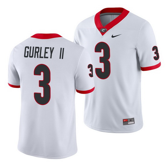 Georgia Bulldogs Todd Gurley Ii White Game College Football Jersey