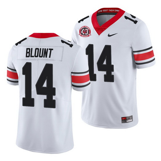 Georgia Bulldogs Trey Blount White College Football Men'S Jersey