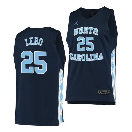 North Carolina Tar Heels Creighton Lebo Navy Alternate Men Jersey