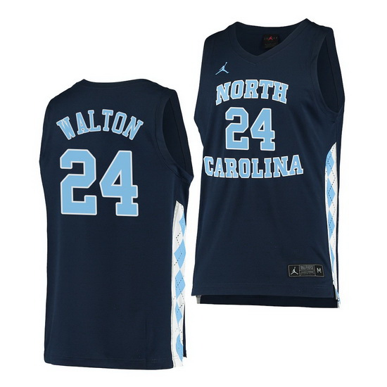 North Carolina Tar Heels Kerwin Walton Navy Alternate Men Jersey