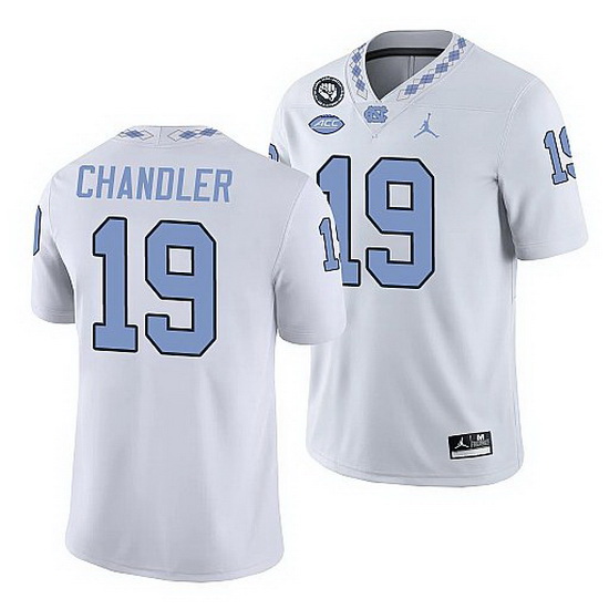 North Carolina Tar Heels Ty Chandler White Game Football Replica