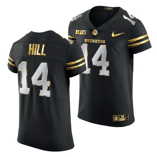 Ohio State Buckeyes K.J. Hill Black Golden Edition Jersey