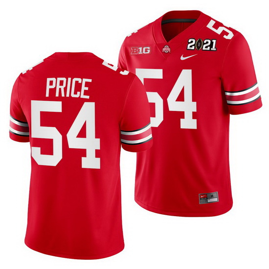 Ohio State Buckeyes Billy Price Scarlet 2021 Sugar Bowl Champions College Football Playoff College F