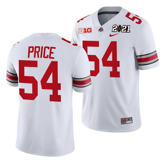 Ohio State Buckeyes Billy Price White 2021 Sugar Bowl Champions College Football Playoff College Foo